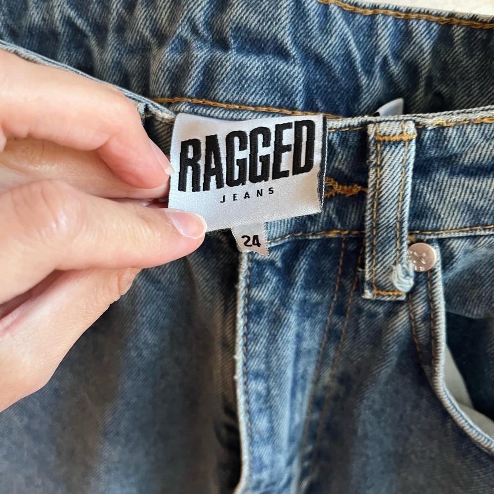 Ragged jeans size 24 but cut regular length. - Picture 4 of 5
